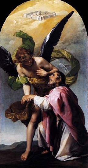 Cano, Alonso Saint John the Evangelist-s Vision of Jerusalem Sweden oil painting art